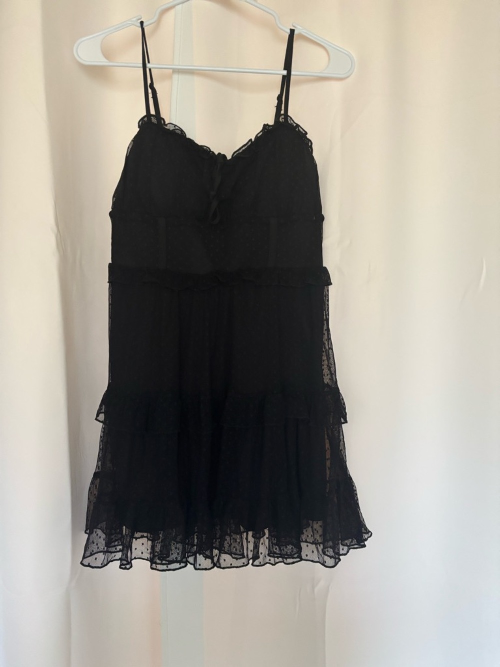 Black target mini dress
